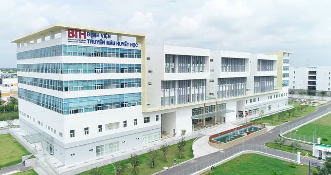 Toàn cảnh Bệnh viện Truyền máu Huyết học TP HCM cơ sở 2. Ảnh: Bệnh viện cung cấp