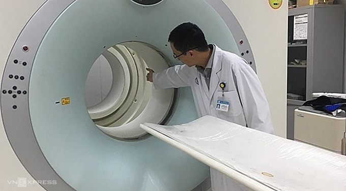 Máy chụp PET/CT ở Bệnh viện Chợ Rẫy. Ảnh: Lê Phương