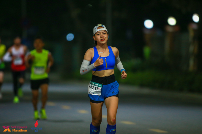 Runner tham gia VnExpress Marathon tại Huế hồi tháng 4.