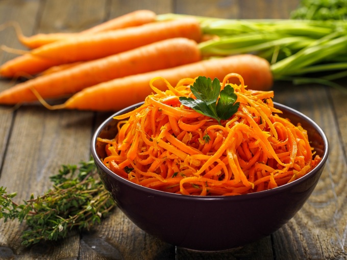 Cà rốt thực phẩm có lợi cho người nhiễm vi khuẩn HP. Ảnh: Shutterstock