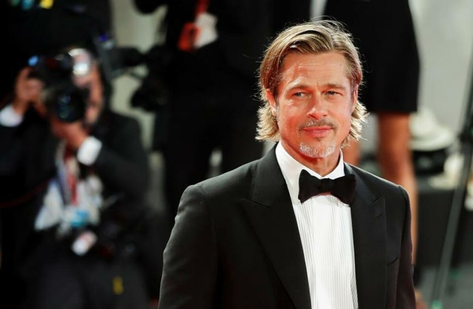Brad Pitt trong liên hoan phim Venice lần thứ 76. Ảnh: Reuters